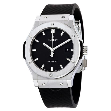 Hublot Classic Fusion Automatic Diamond Black Dial Watch 